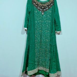 Chiffon embroidered dress, frok